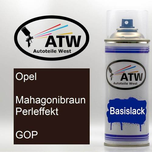 Opel, Mahagonibraun Perleffekt, GOP: 400ml Sprühdose, von ATW Autoteile West.